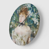 Berthe Morisot - Junge Frau in einem Baseball Große Wanduhr (Winkel)