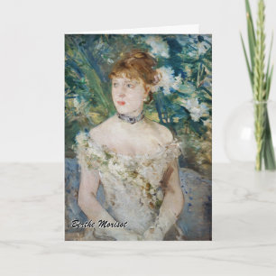 Berthe Morisot - Junge Frau in einem Baseball Karte