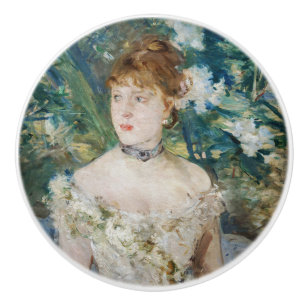 Berthe Morisot - Junge Frau in einem Baseball Keramikknauf