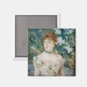 Berthe Morisot - Junge Frau in einem Baseball Magnet (Vorderseite/Rückseite)