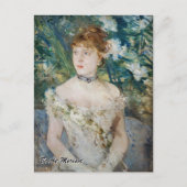 Berthe Morisot - Junge Frau in einem Baseball Postkarte (Vorderseite)