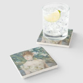 Berthe Morisot - Junge Frau in einem Baseball Steinuntersetzer (Seitenansicht)