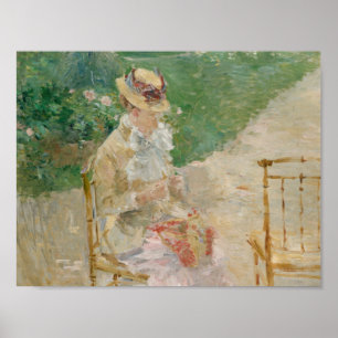 Berthe Morisot - Junge Frau knetet Poster