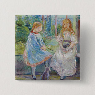 Berthe Morisot - Junge Mädchen am Fenster Button