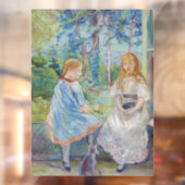 Berthe Morisot - Junge Mädchen am Fenster Fensteraufkleber (Blatt 2)