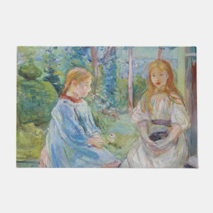 Berthe Morisot - Junge Mädchen am Fenster Fußmatte