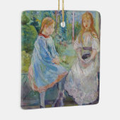 Berthe Morisot - Junge Mädchen am Fenster Keramikornament (Rechts)