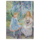 Berthe Morisot - Junge Mädchen am Fenster Klemmbrett (Rückseite)