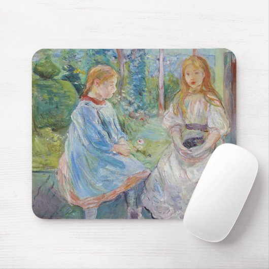 Berthe Morisot - Junge Mädchen am Fenster Mousepad (Mit Mouse)