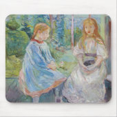 Berthe Morisot - Junge Mädchen am Fenster Mousepad (Vorne)