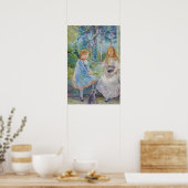 Berthe Morisot - Junge Mädchen am Fenster Poster (Küche)
