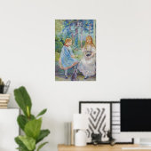 Berthe Morisot - Junge Mädchen am Fenster Poster (Heimbüro)