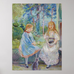 Berthe Morisot - Junge Mädchen am Fenster Poster