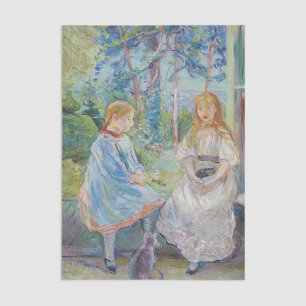 Berthe Morisot - Junge Mädchen am Fenster Seidenpapier