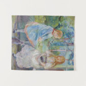 Berthe Morisot - Junge Mädchen am Fenster Wandteppich (Vorderseite (Horizontal))