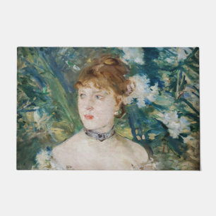 Berthe Morisot - Junges Mädchen im Ballkleid Fußmatte