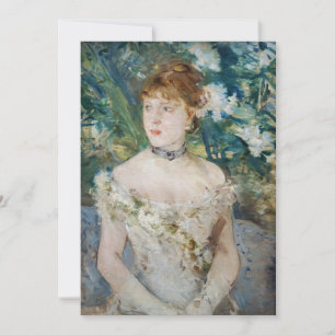 Berthe Morisot - Junges Mädchen in einem Ballkleid Dankeskarte