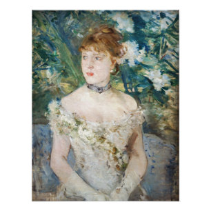 Berthe Morisot - Junges Mädchen in einem Ballkleid Fotodruck