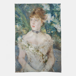 Berthe Morisot - Junges Mädchen in einem Ballkleid Geschirrtuch