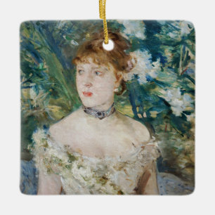 Berthe Morisot - Junges Mädchen in einem Ballkleid Keramikornament