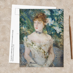 Berthe Morisot - Junges Mädchen in einem Ballkleid Postkarte
