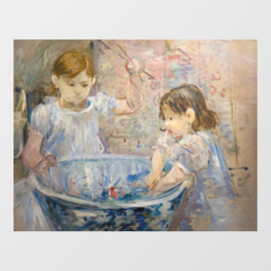 Berthe Morisot - Kinder am Becken Fensteraufkleber