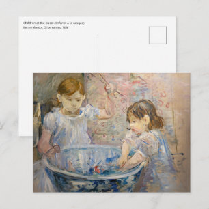 Berthe Morisot - Kinder am Becken Postkarte