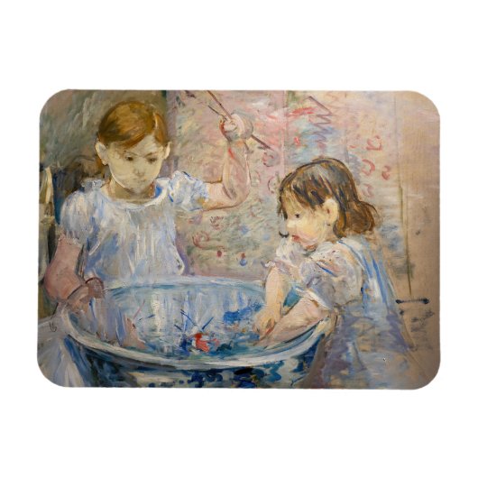 Berthe Morisot - Kinder im Becken Magnet (Horizontal)