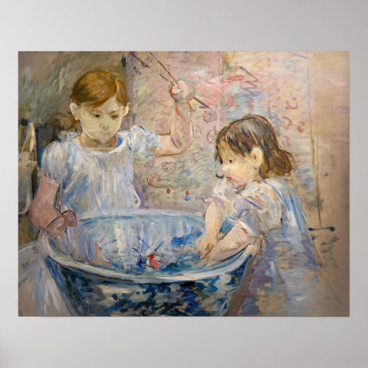 Berthe Morisot - Kinder im Becken Poster (Vorne)