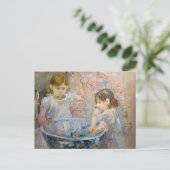 Berthe Morisot - Kinder im Becken Postkarte (Stehend Vorderseite)