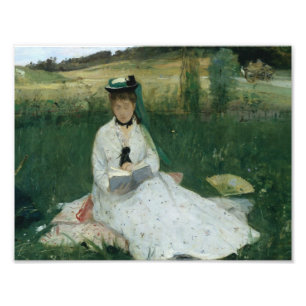 Berthe Morisot - Lesen Fotodruck