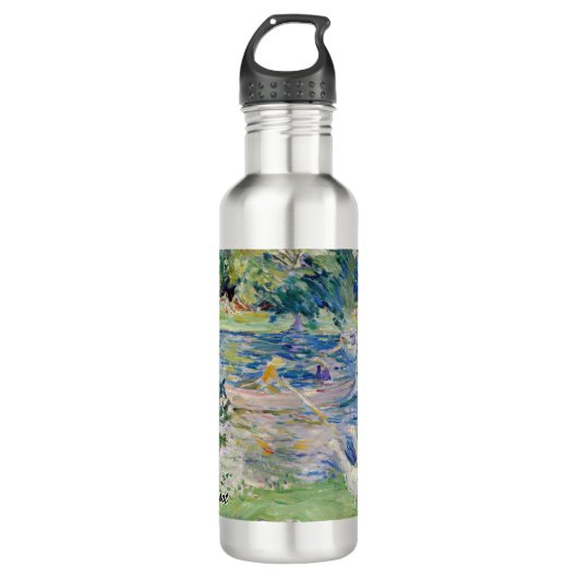 Berthe Morisot - Mädchen im Boot mit Gänsen Edelstahlflasche (Vorderseite)