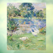 Berthe Morisot - Mädchen im Boot mit Gänsen Fensteraufkleber (Blatt 3)