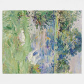 Berthe Morisot - Mädchen im Boot mit Gänsen Fleecedecke (Vorderseite (Horizontal))