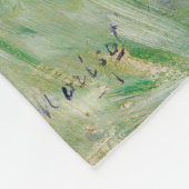 Berthe Morisot - Mädchen im Boot mit Gänsen Fleecedecke (Ecke)