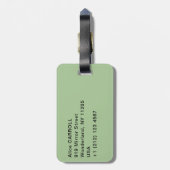 Berthe Morisot - Mädchen im Boot mit Gänsen Gepäckanhänger (Rückseite vertikal)