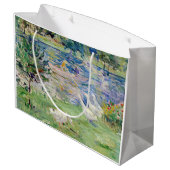 Berthe Morisot - Mädchen im Boot mit Gänsen Große Geschenktüte (Rückseite Schrägansicht)