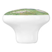 Berthe Morisot - Mädchen im Boot mit Gänsen Keramikknauf (Seitenansicht)