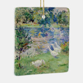 Berthe Morisot - Mädchen im Boot mit Gänsen Keramikornament (Rechts)