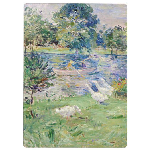 Berthe Morisot - Mädchen im Boot mit Gänsen Klemmbrett (Rückseite)