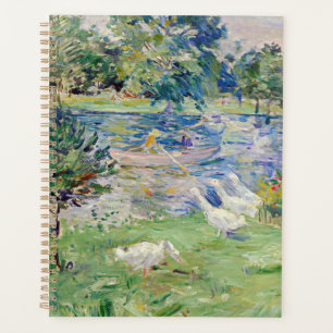 Berthe Morisot - Mädchen im Boot mit Gänsen Planer