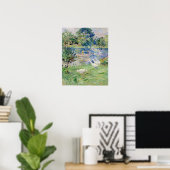 Berthe Morisot - Mädchen im Boot mit Gänsen Poster (Heimbüro)