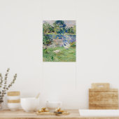 Berthe Morisot - Mädchen im Boot mit Gänsen Poster (Küche)