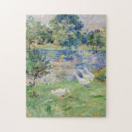 Berthe Morisot - Mädchen im Boot mit Gänsen Puzzle