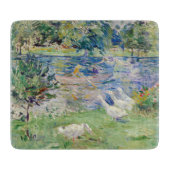 Berthe Morisot - Mädchen im Boot mit Gänsen Schneidebrett (Vorderseite)