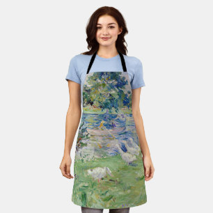 Berthe Morisot - Mädchen im Boot mit Gänsen Schürze