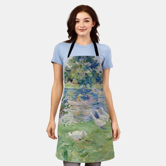 Berthe Morisot - Mädchen im Boot mit Gänsen Schürze (Getragen)