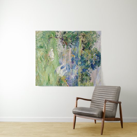 Berthe Morisot - Mädchen im Boot mit Gänsen Wandteppich (Beispiel (Horizontal))