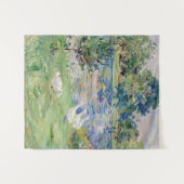 Berthe Morisot - Mädchen im Boot mit Gänsen Wandteppich (Vorderseite (Horizontal))