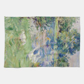 Berthe Morisot - Mädchen in einem Boot mit Gänsen Geschirrtuch (Horizontal)